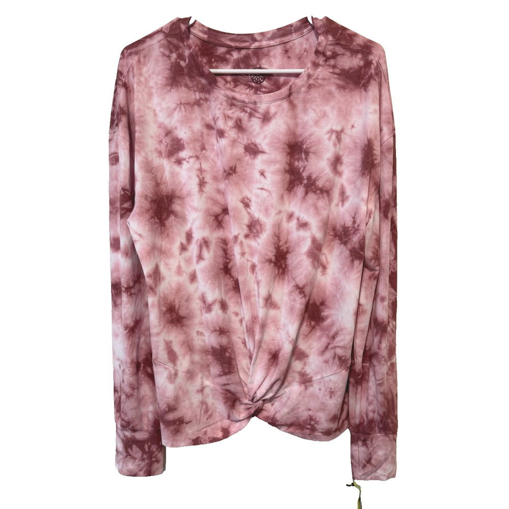 NEW Te Verde Women's Top XL Tie Dye Pullover Active Yoga Buttery Soft Pink NWT